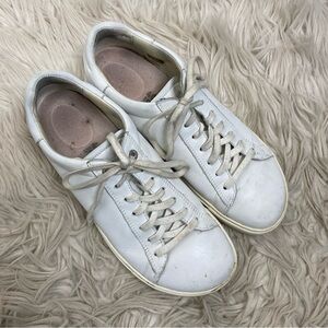 Birkenstock White Leather Sneakers